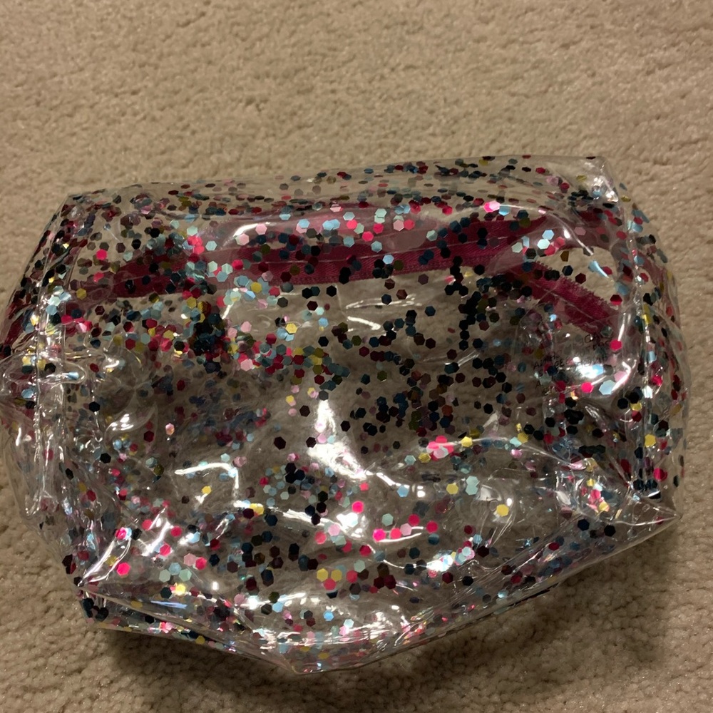 BN glitter makeup cosmetic bag